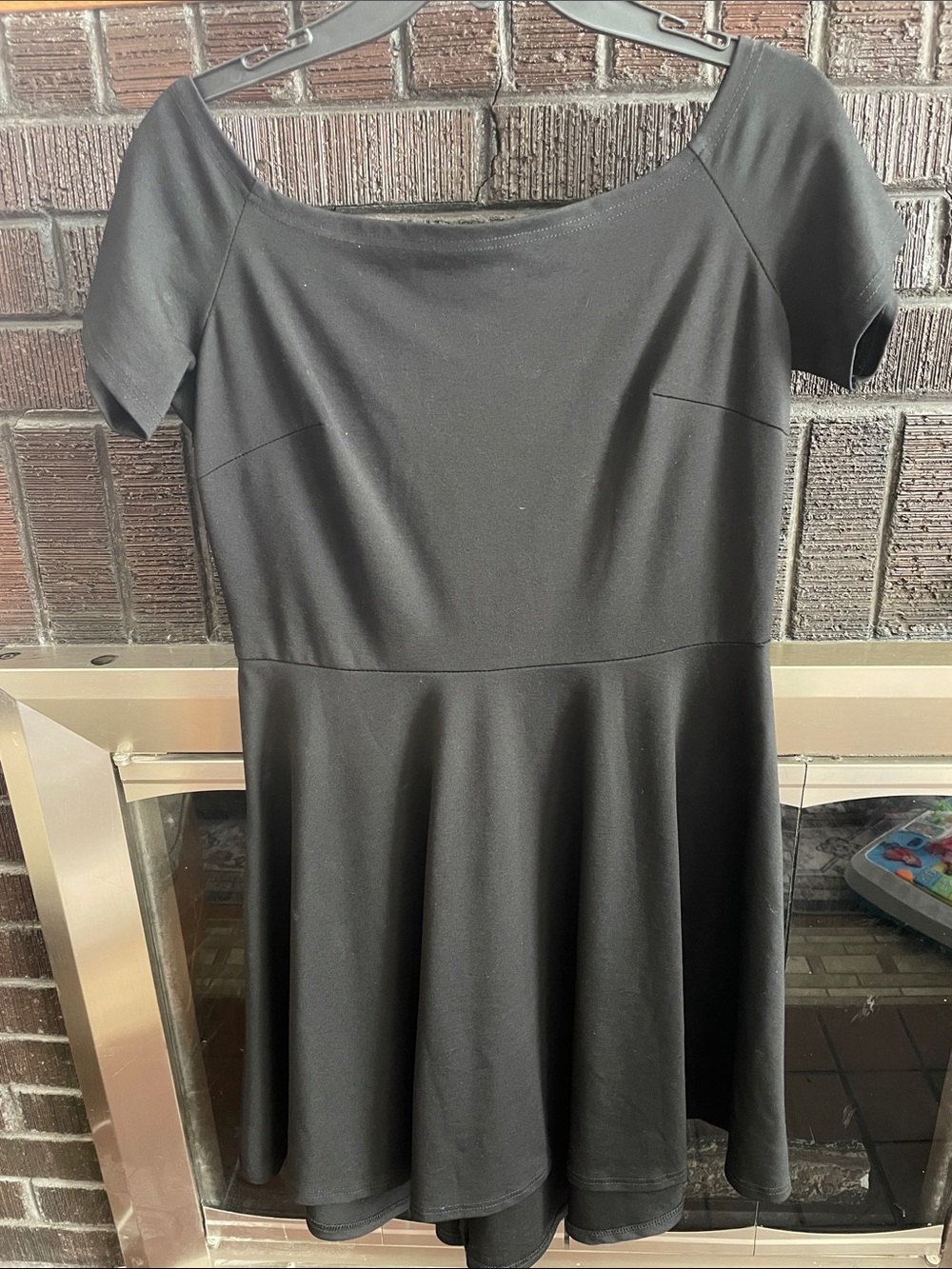 Sarin Mathews Casual High Low Boatneck Short Sleeve Mini Dress